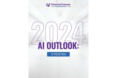 An image of the cover of the Channel Futures 2024 AI Outlook Report